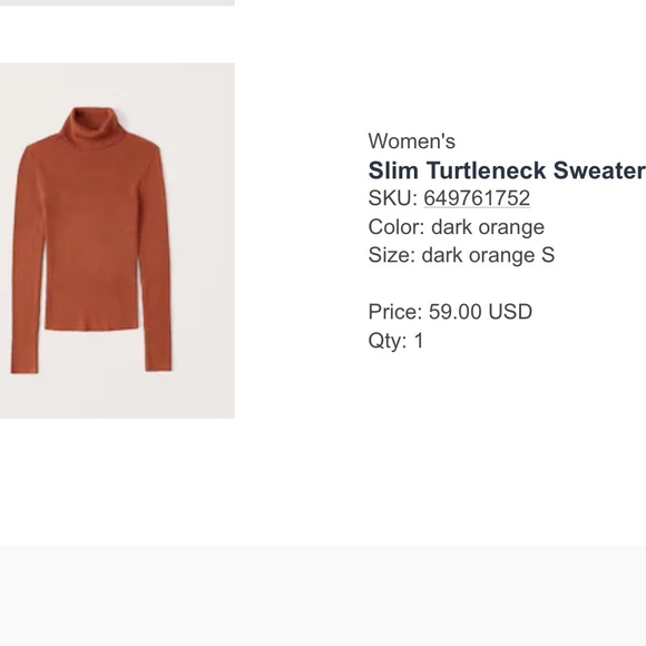 Abercrombie Slim Turtleneck Sweater - Picture 4 of 4